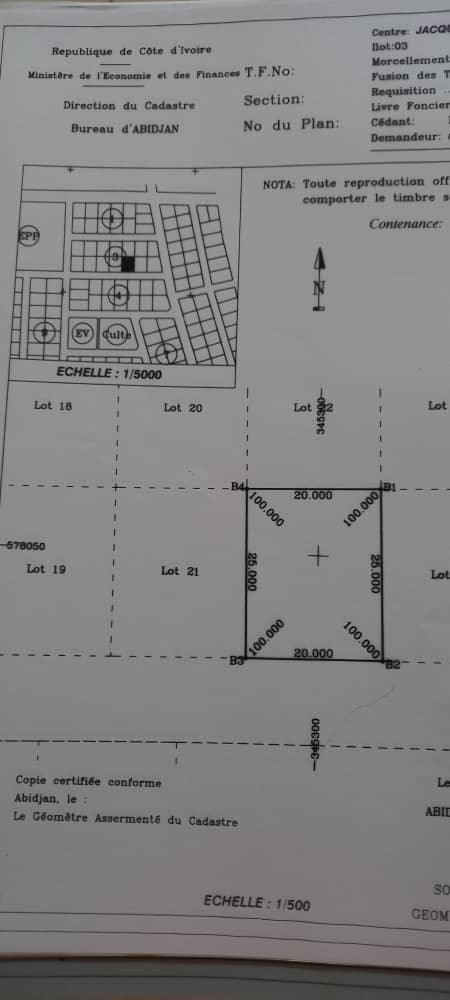 3 terrains avec ACD  à vendre groupés  à Jacqueville 
