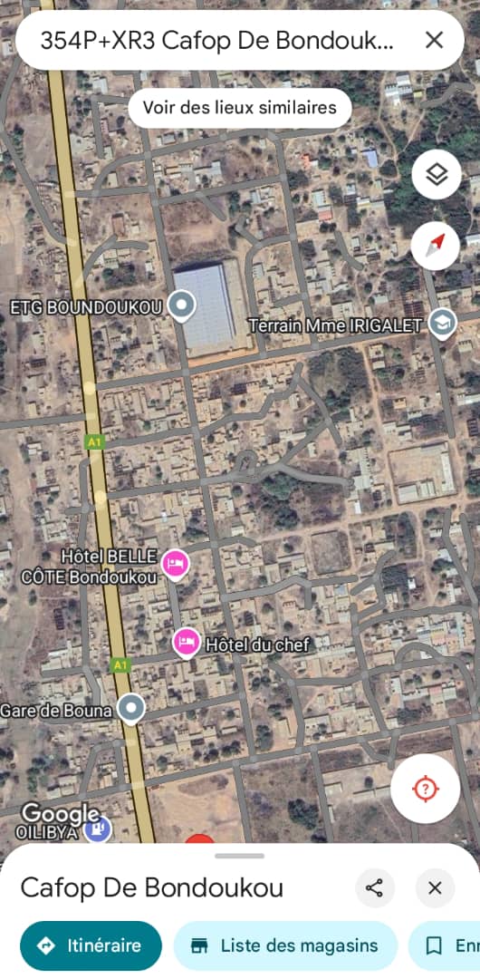 Terrain de 700 m2  avec ACD à vendre à Bondoukou
