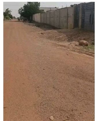 Corner plot of land for sale in Ouaga 2000 southern extension, zone B