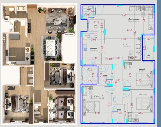 FOR SALE: Spacious 3-Bedroom Ground Floor Apartment (Ref: Apartment -03) 