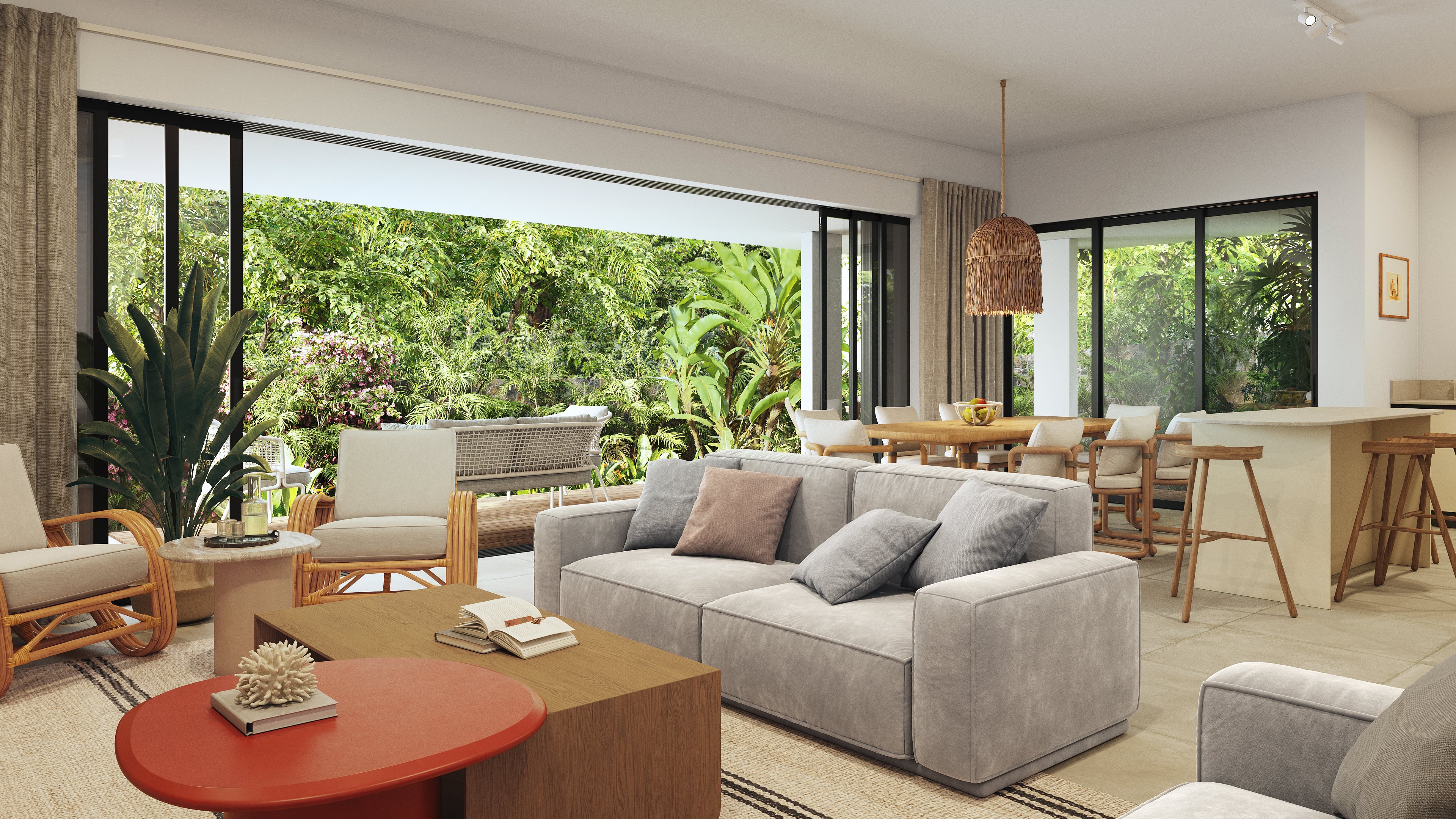 SUBLIMES APPARTEMENTS DE 3 CH A 2 MINUTES DE LA PLAGE A POINTE AUX CANONNIERS – ILE MAURICE