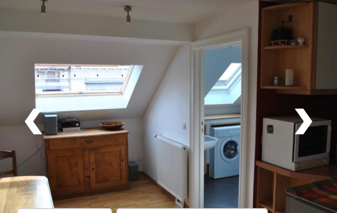 Completely renovated, high quality studio in fancy part of St. Gilles - 975 EUR + 125 EUR charges - free as of 1st June 2026 
