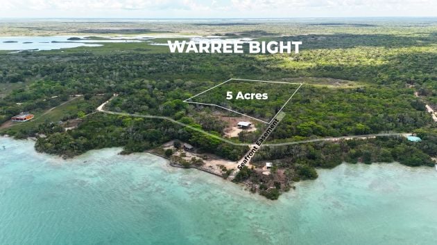 Terreno costiero di 5 acri a Waree Bight, Belize: un'opportunità ...