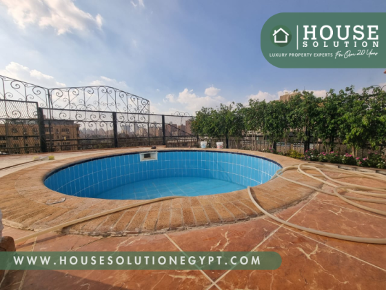 Luxurious penthouse duplex with private swimming pool for rent in sarayat ...