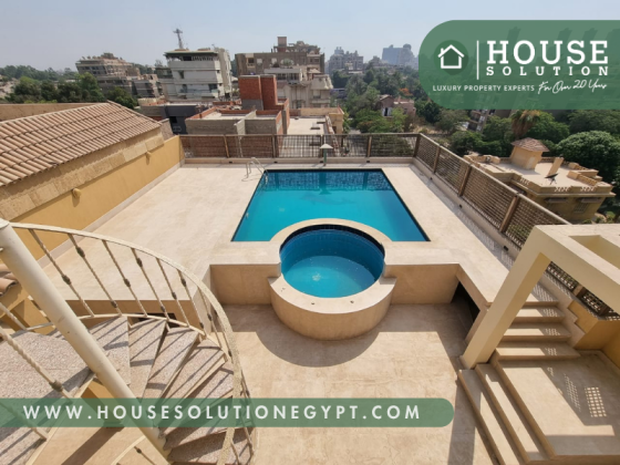 Ref #4683 | Penthouse with Swimming Pool for Rent in Sarayat El Maadi ...