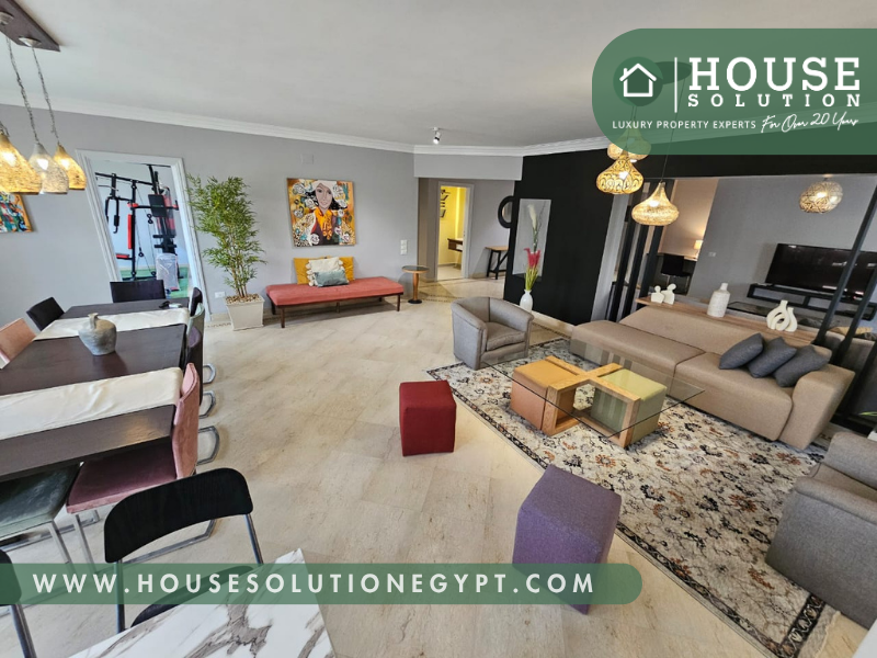 Ref #5817 | Modern Furnished Apartment for Rent in Sarayat El Maadi – Elegant Expat Living in Cairo