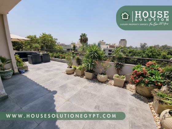Ref #5553 | Spacious Penthouse for Rent in Sarayat El Maadi – ...