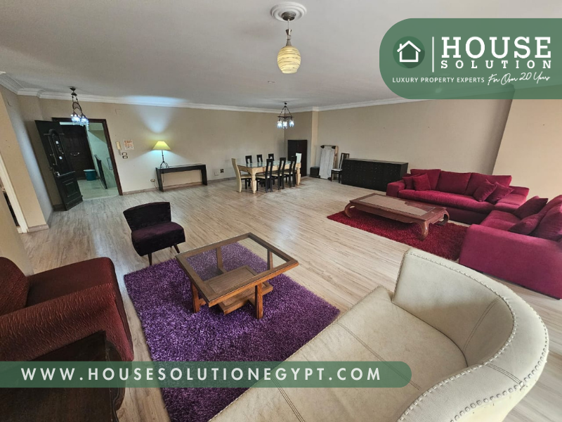 Ref #5821 | Modern Furnished 3-Bedroom Apartment for Rent in Sarayat El Maadi – Premium Expat Living in Cairo