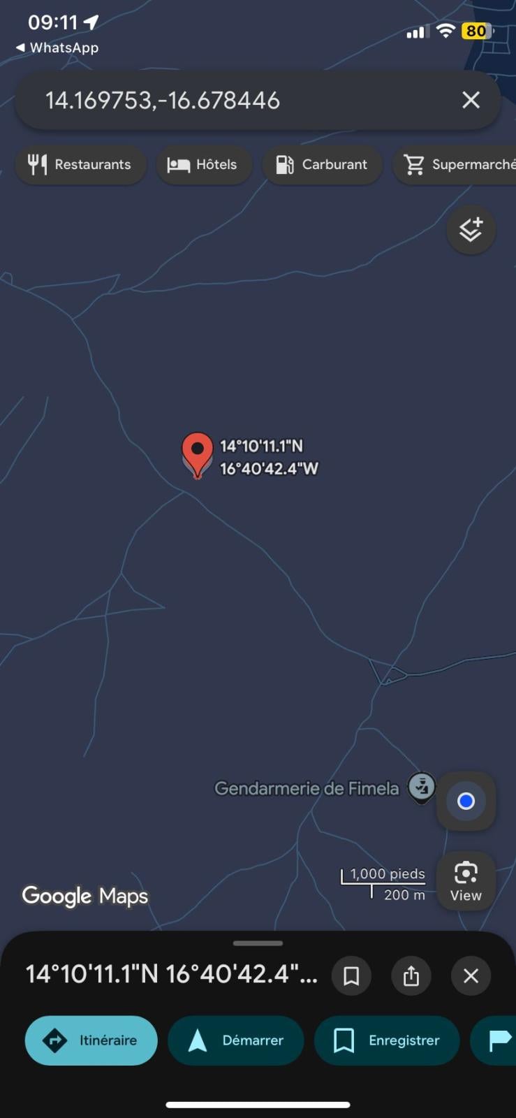 Terrain de 4600 mètres carrés à vendre à Simal Sénégal