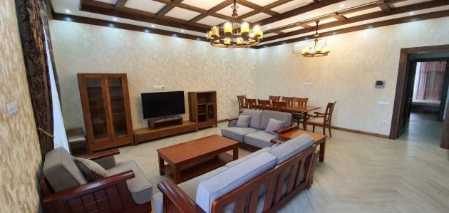 Great 3 bedrooms and 3 bathrooms apartment of 160 sq.m. in central Tashkent