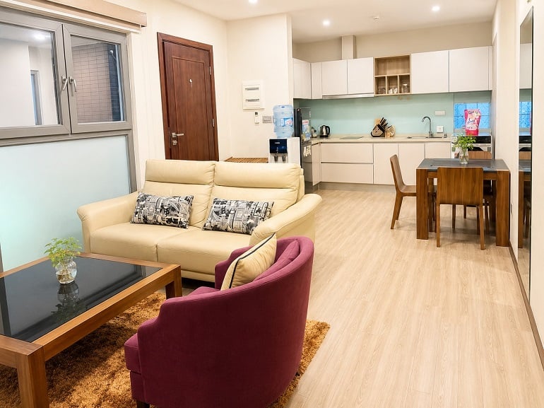 Nice 1 – bedroom apartment in Kim Ma street, Ba Dinh district for rent