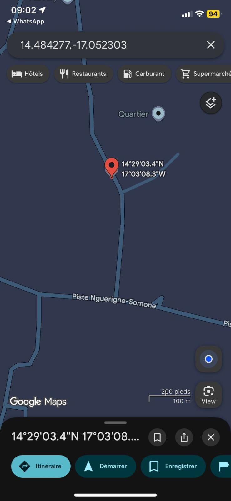 Terrain de 300 mètres carrés à vendre à Ngaparou Sénégal