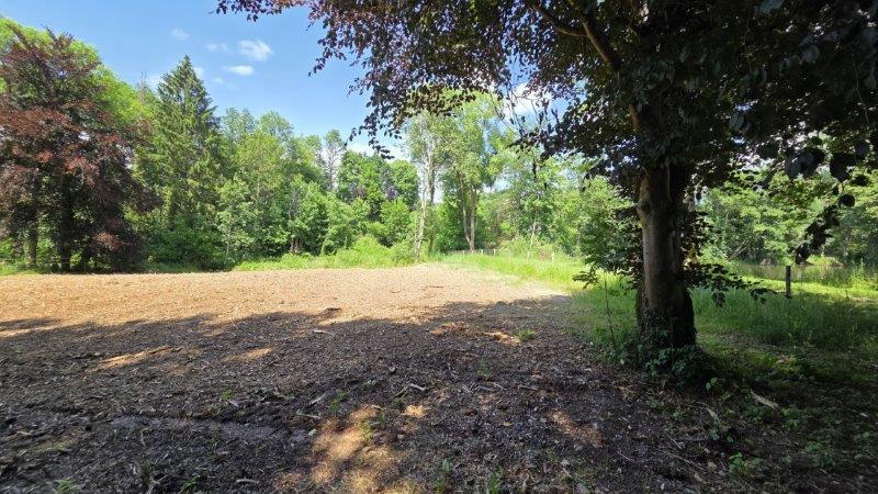 Saint-Hubert : Terrain de 23a 87ca avec ruisseau.
