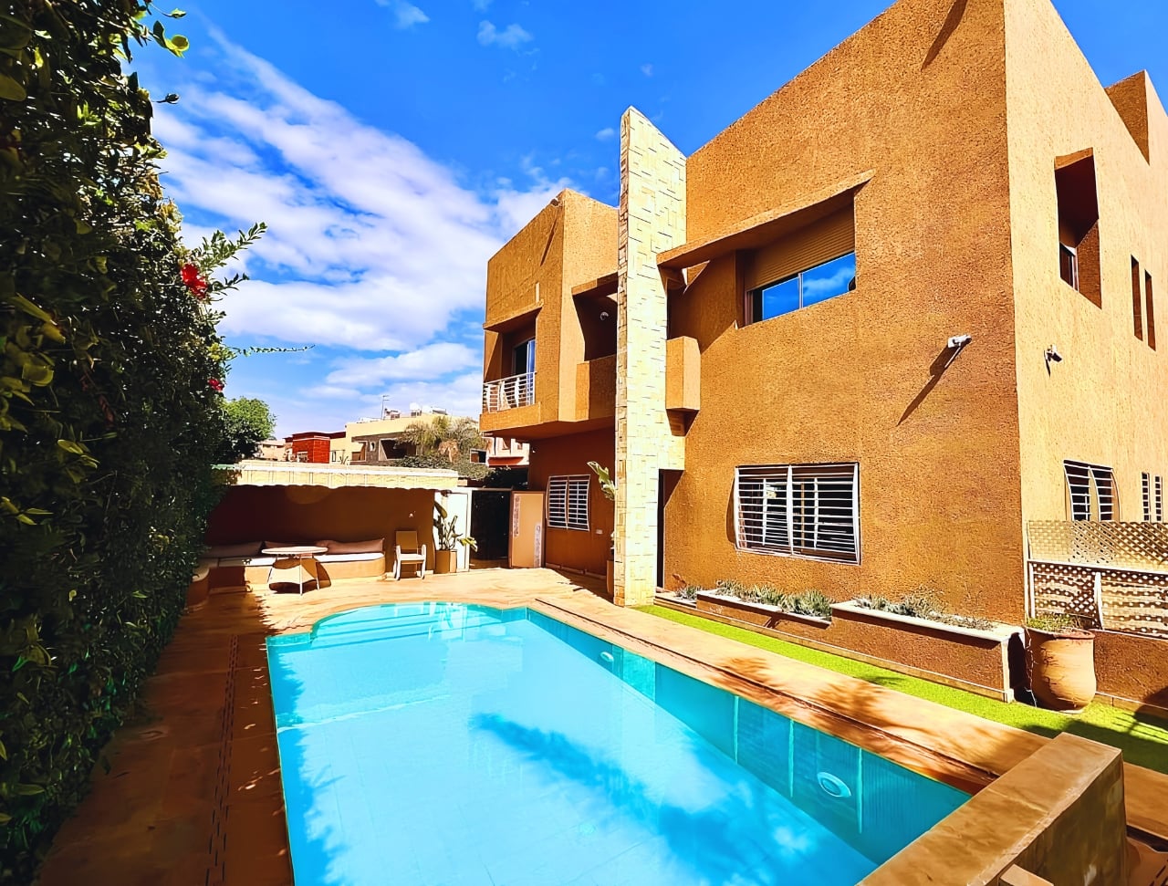 4-Bedroom Villa with Private Pool – Targa, 2 min from Carrefour, Marrakech