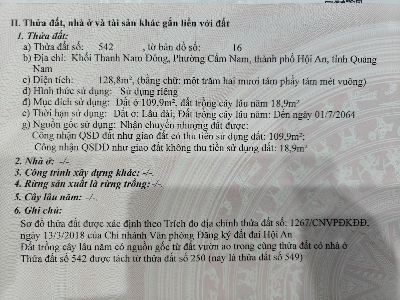 HOI AN RETREAT LAND FOR SALE – PRIME LOCATION FOR PEACEFUL LIVING