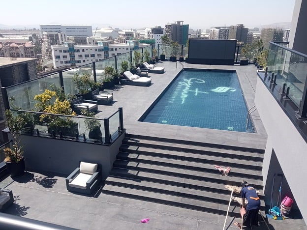 Luxurious, NEW and fully furnished 2 bed room apartments with a swimming pool.