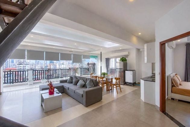 Service apartment 3-beds for rent in BKK3 area