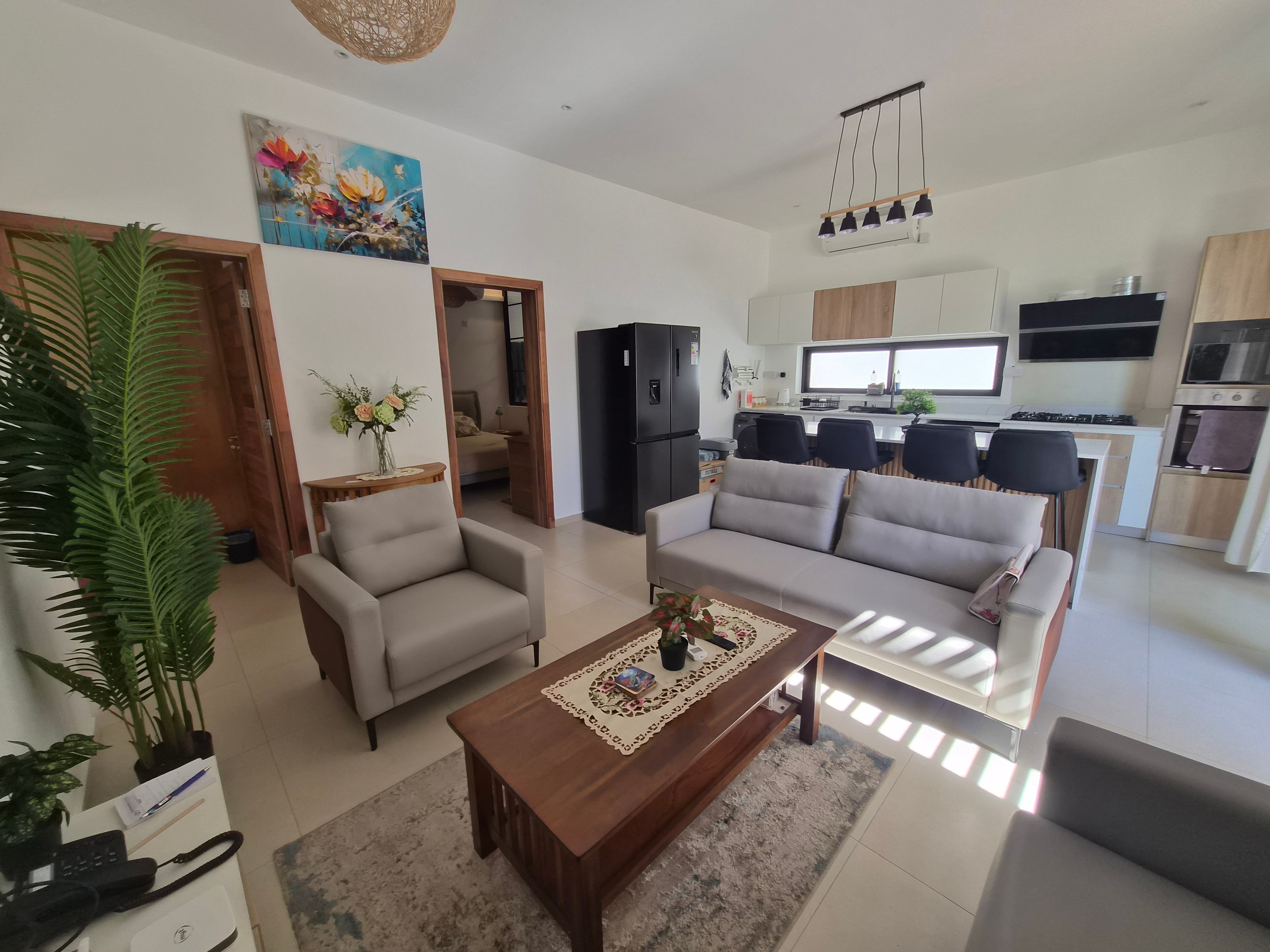 Superb New Apartment 50m from the beach – Trou aux Biches