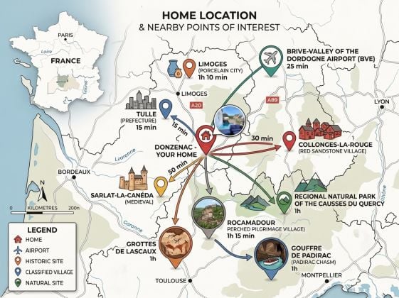 [PRIVATE SALE] Turnkey Stone House - 20 mins Brive Airport