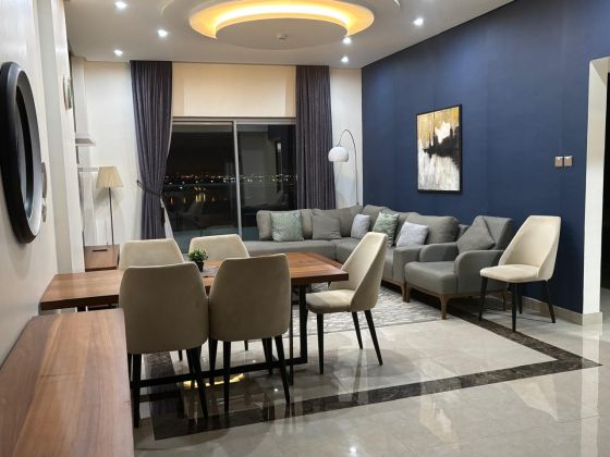 Rare 2BR + Maid (3 Baths) | 2 Covered Parkings | Sea & Pool View | Juffair
