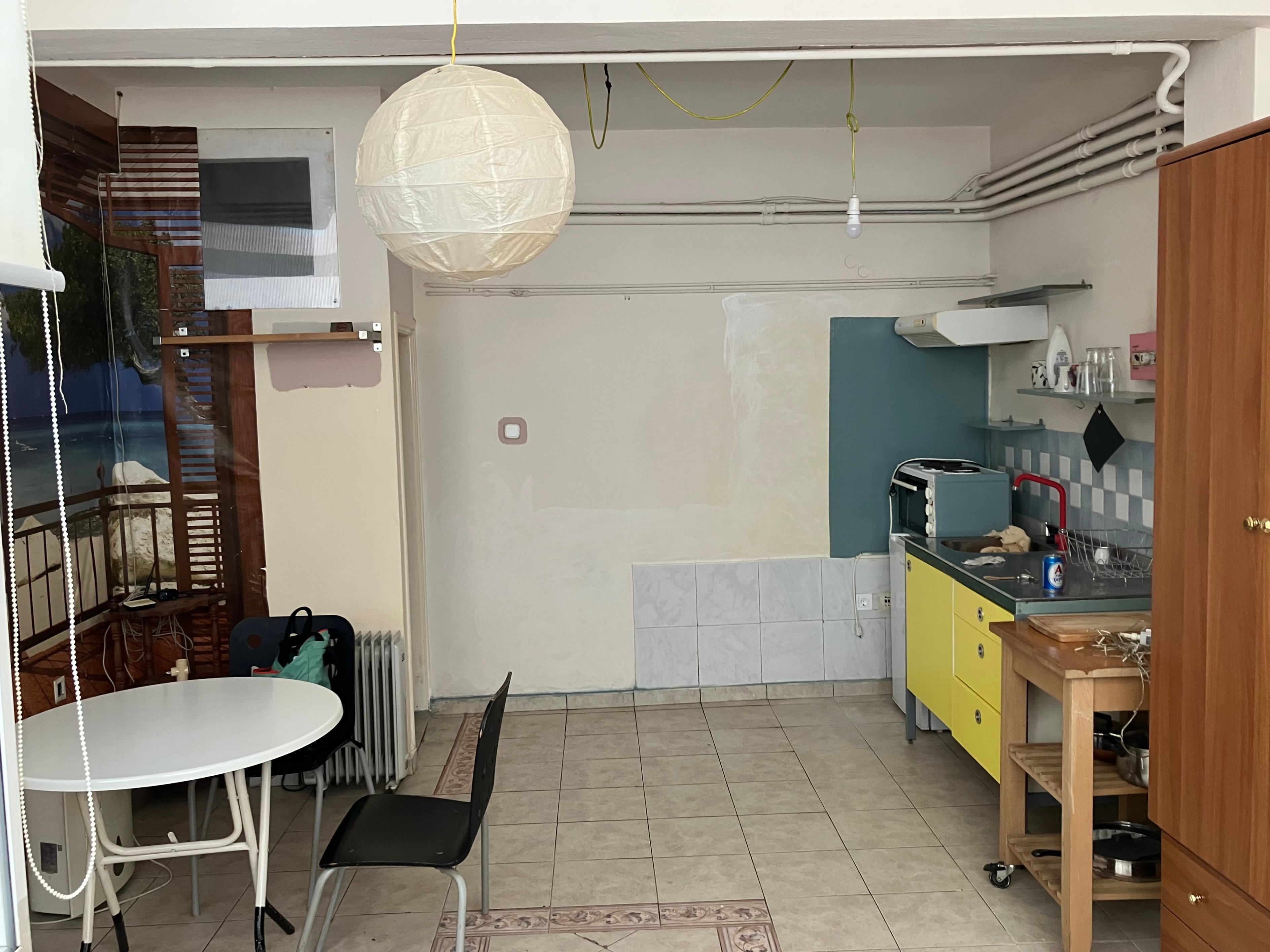 Bright Flat 25sqr semi basement at the Historical Center of Athens
