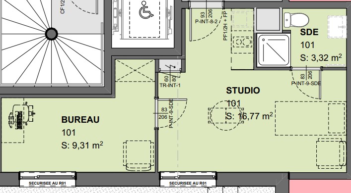 Large, newly furnished one-bedroom apartment with quick access to Basel