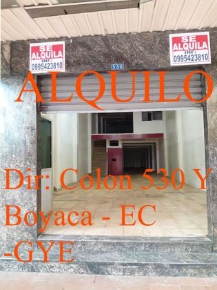 Alquilo local comercial colon 530 entre boyaca y chimborazo