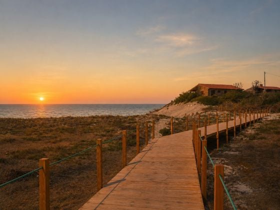 Casa tranquilla vicino alla costa atlantica, immersa nella natura.