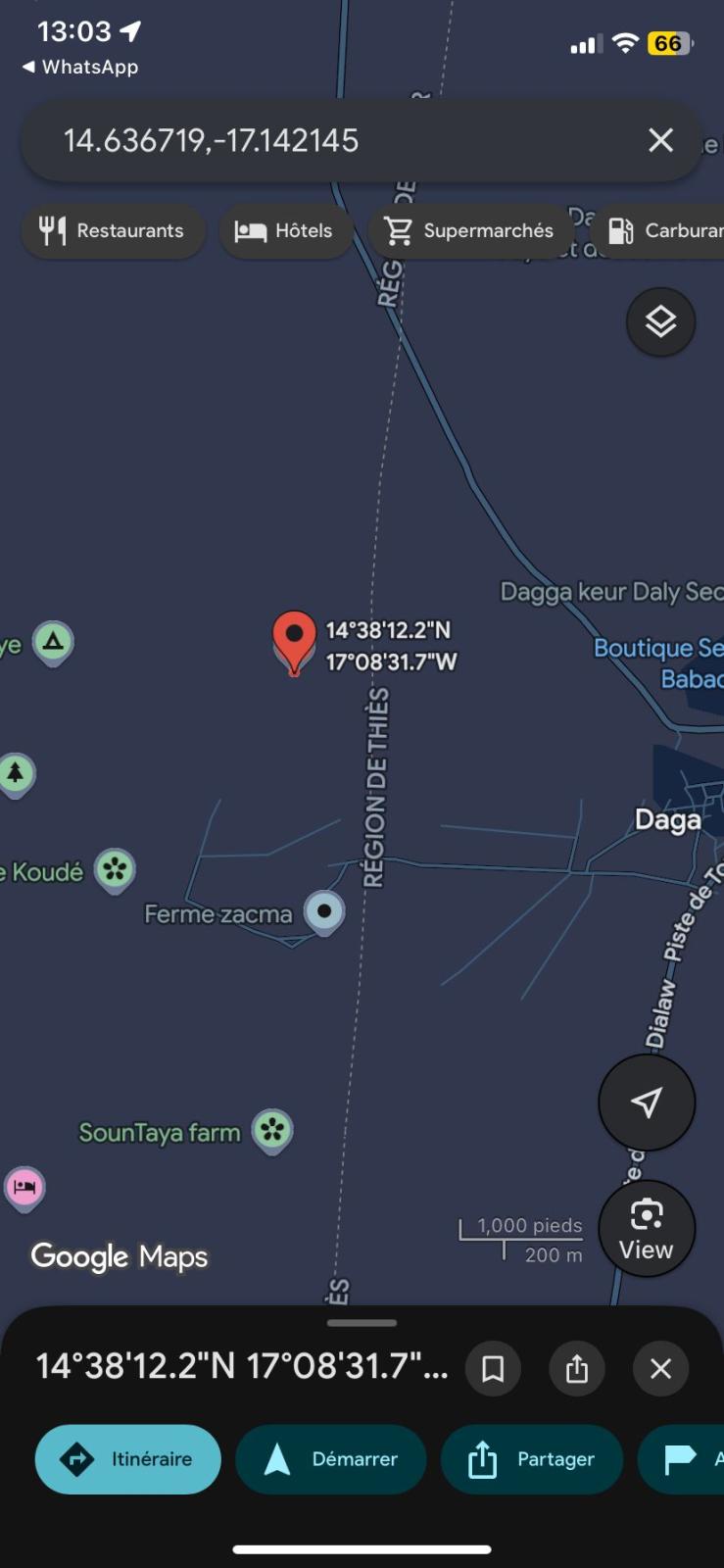 Terrain de 900 mètres carrés à vendre à Yène Sénégal