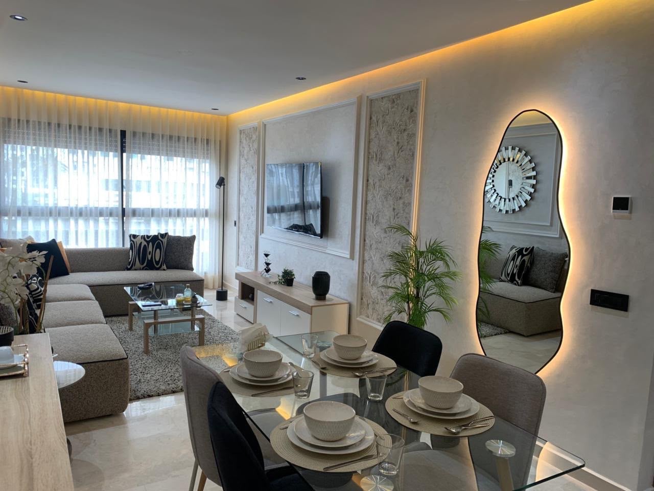 À louer, magnifique studio neuf, luxueux et moderne Palmier, Maarif | Casablanca