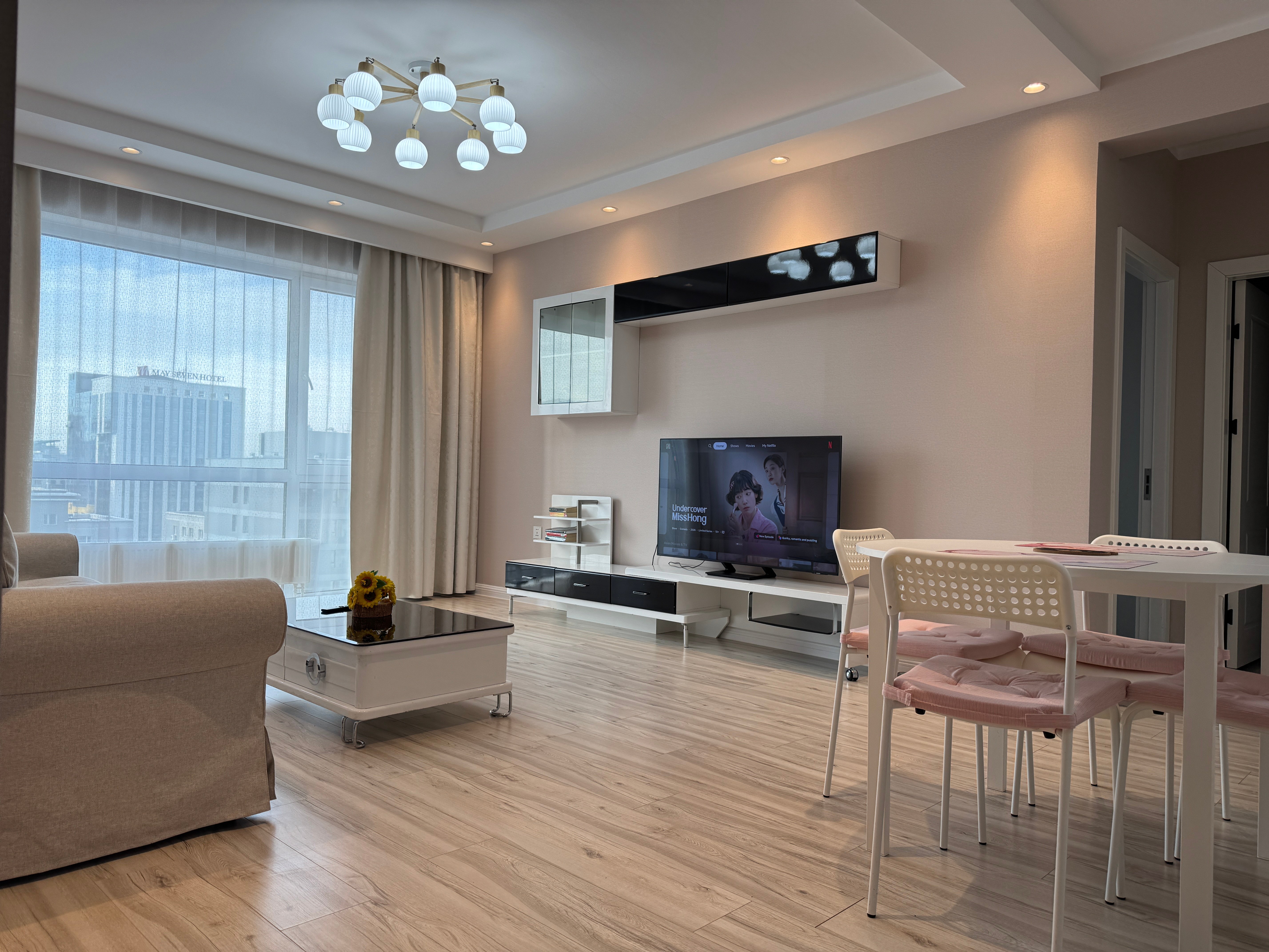 Fully-Furnished 1-Bedroom City-View Apartment, Central Ulaanbaatar