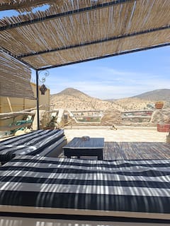 Riad  meuble   110m2   3  chambres à   aourir  proche  taghazout  vue  imprenable  mer et montagne  au calme  