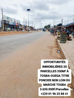 *Bénin OPPORTUNITÉS IMMOBILIÈRES à TOGBA OUEGA ...