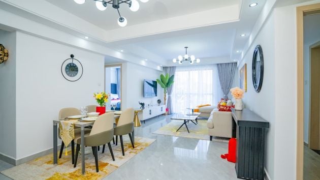 Appartement neuf entièrement meublé de 3 chambres avec ...