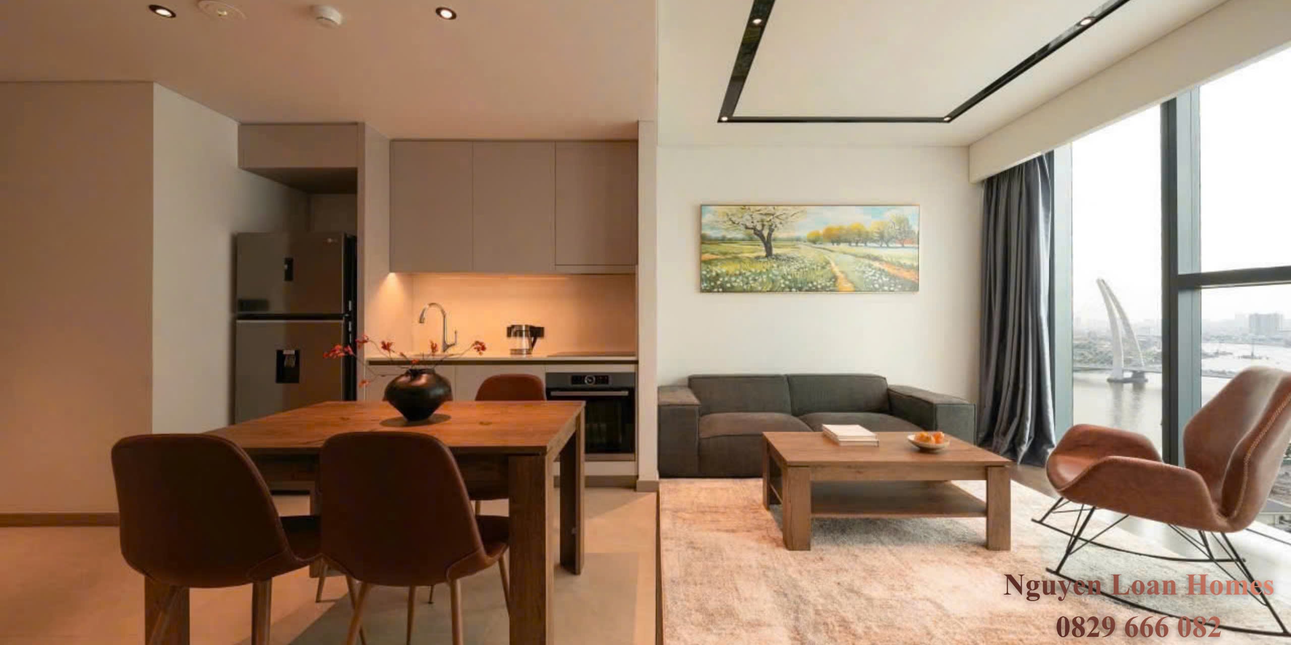 Urgent rental: 72m², 2 bedrooms, 1 bathroom Grand Marina Saigon, District 1. River and Ba Son Bridge view !