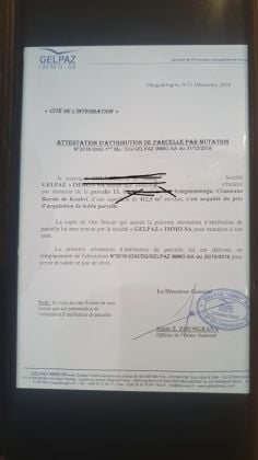 une parcelle de 412 m2 en vente à Ouaga2000 extension face a la ...