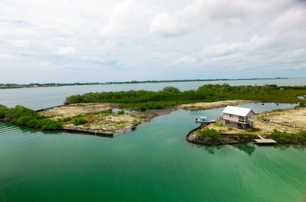Île privée de 4,39 acres sur la lagune de Placencia