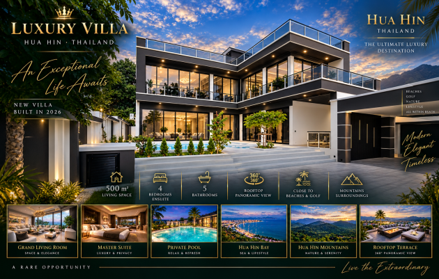 An Exceptional Contemporary Villa in Hua Hin
