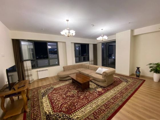 Properly organized 1 bedroom flat of 90 sq.m. with open balcony and huge ...
