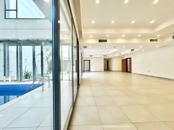 Three bedroom bright basement for rent with pool in Abu Fataira