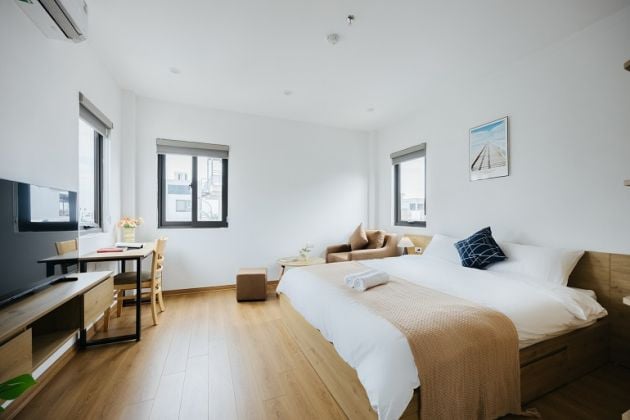 Nice, modern studio apartment in Trinh Cong Son street, Tay Ho district ...