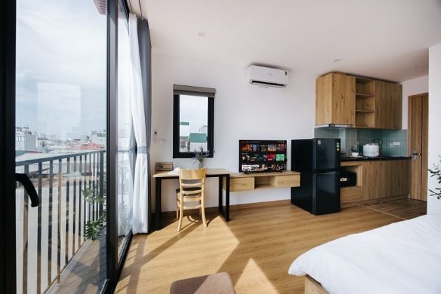 Nice, modern studio apartment in Trinh Cong Son street, Tay Ho district ...