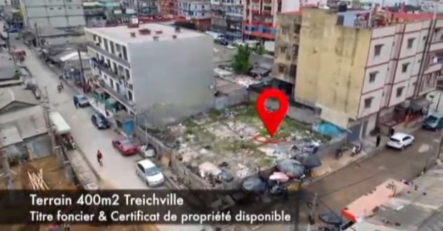 Treichville, 400 m2 plot of land for sale 