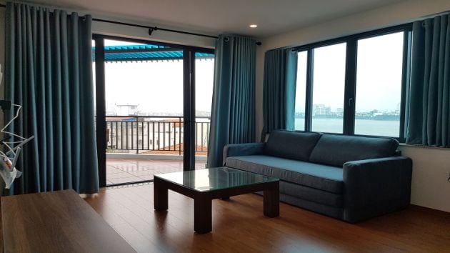 Lake – view, big balcony one bedroom apartment in Quang Khanh ...