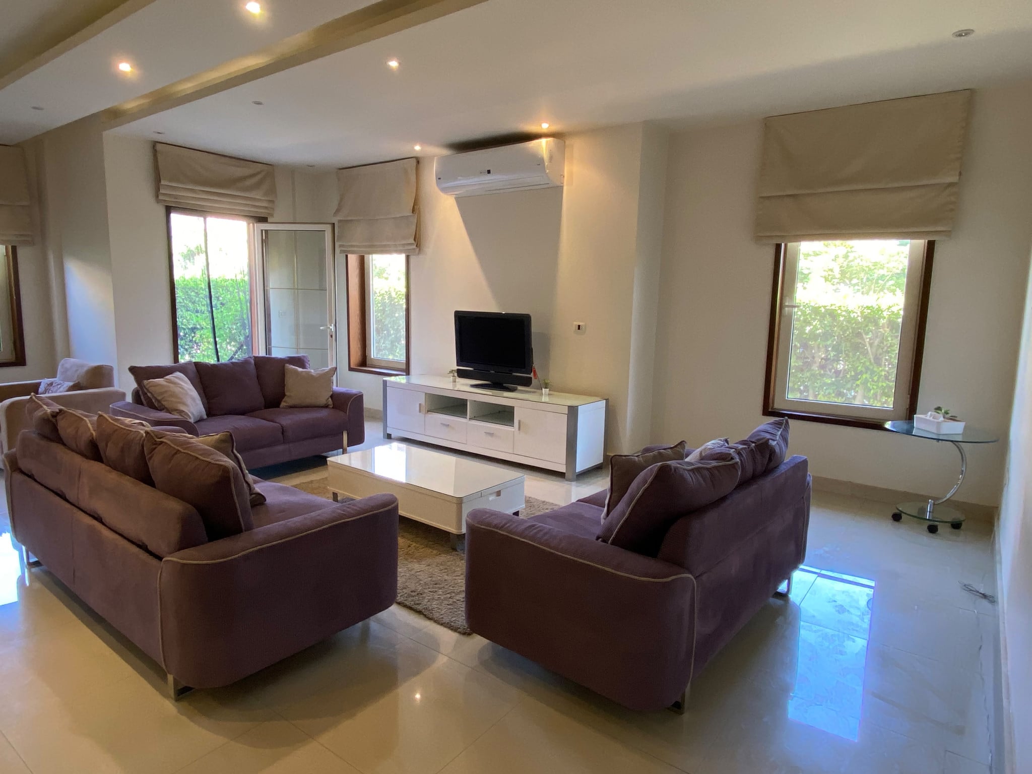 Furnished 3-Bedroom Garden Apartment | West Arabella, New Cairo