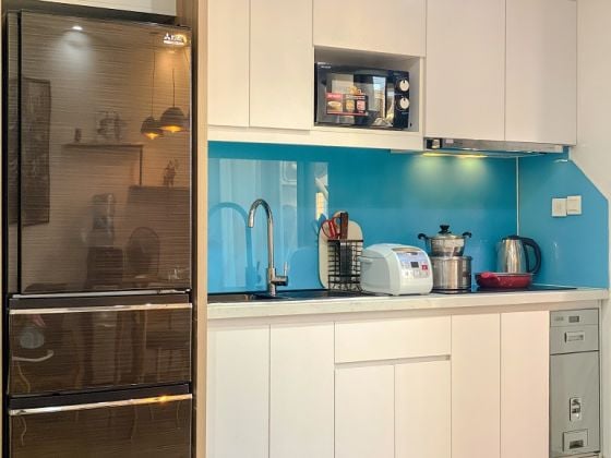 Nice, modern studio apartment with balcony at Vinhomes D' Capitale Tran ...