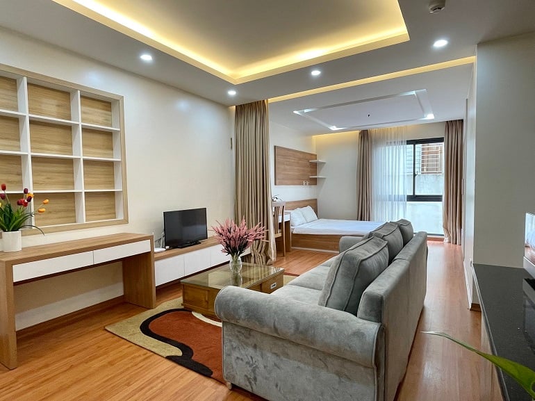 Nice 2 – bedroom apartment in Dao Tan street, Ba Dinh district for rent