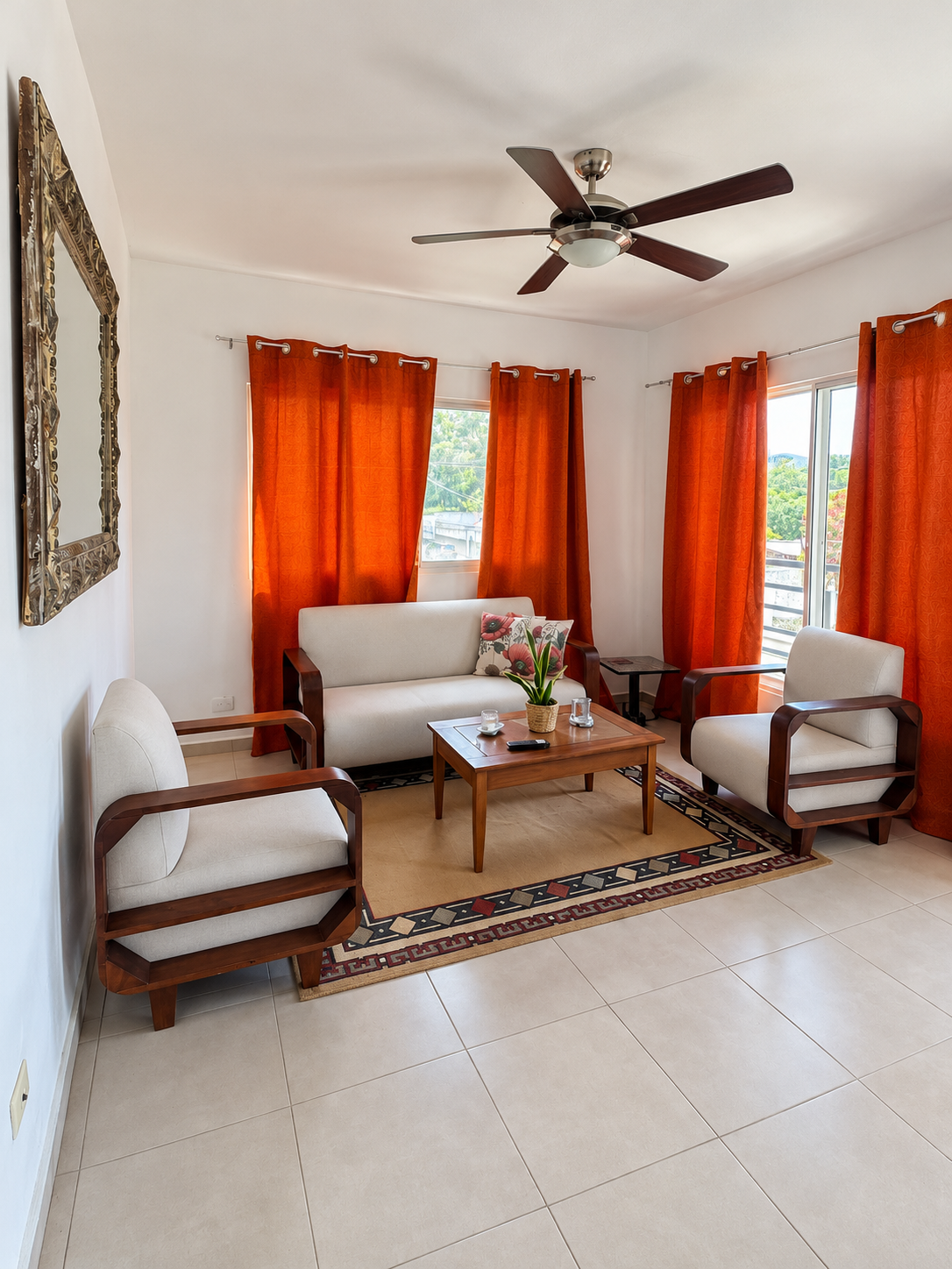 Move in with your suitcase: furnished 2-bedroom apartment, El Batey, Sosua — US$650/month