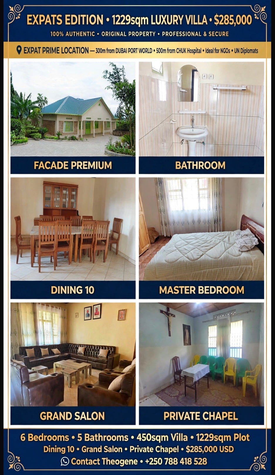 MASAKA PRIME. 450 sqm LUXURY VILLA on 1229 sqm plot