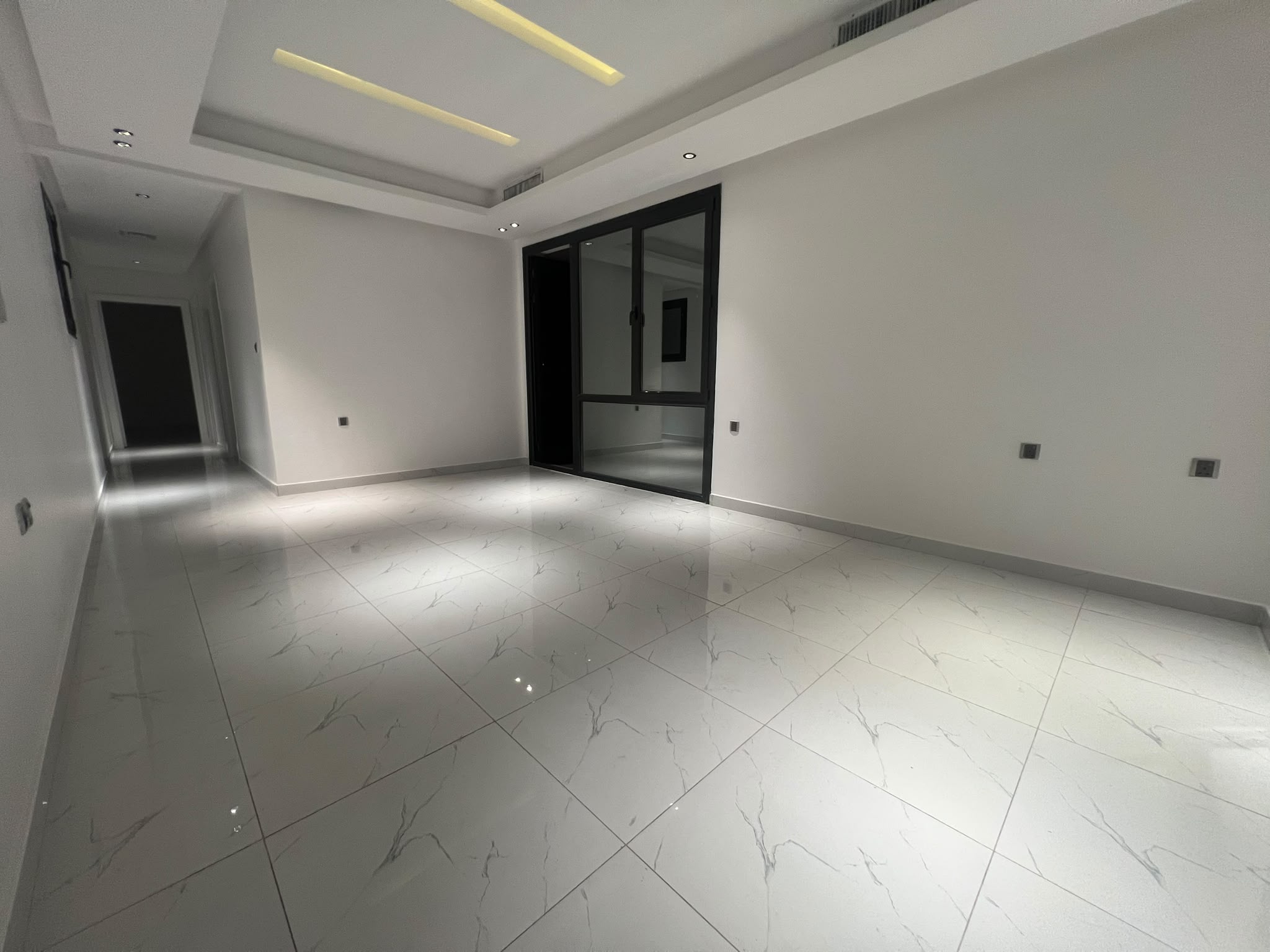 For rent in Al-Shaab (residential area): an apartment with super-deluxe finishes.